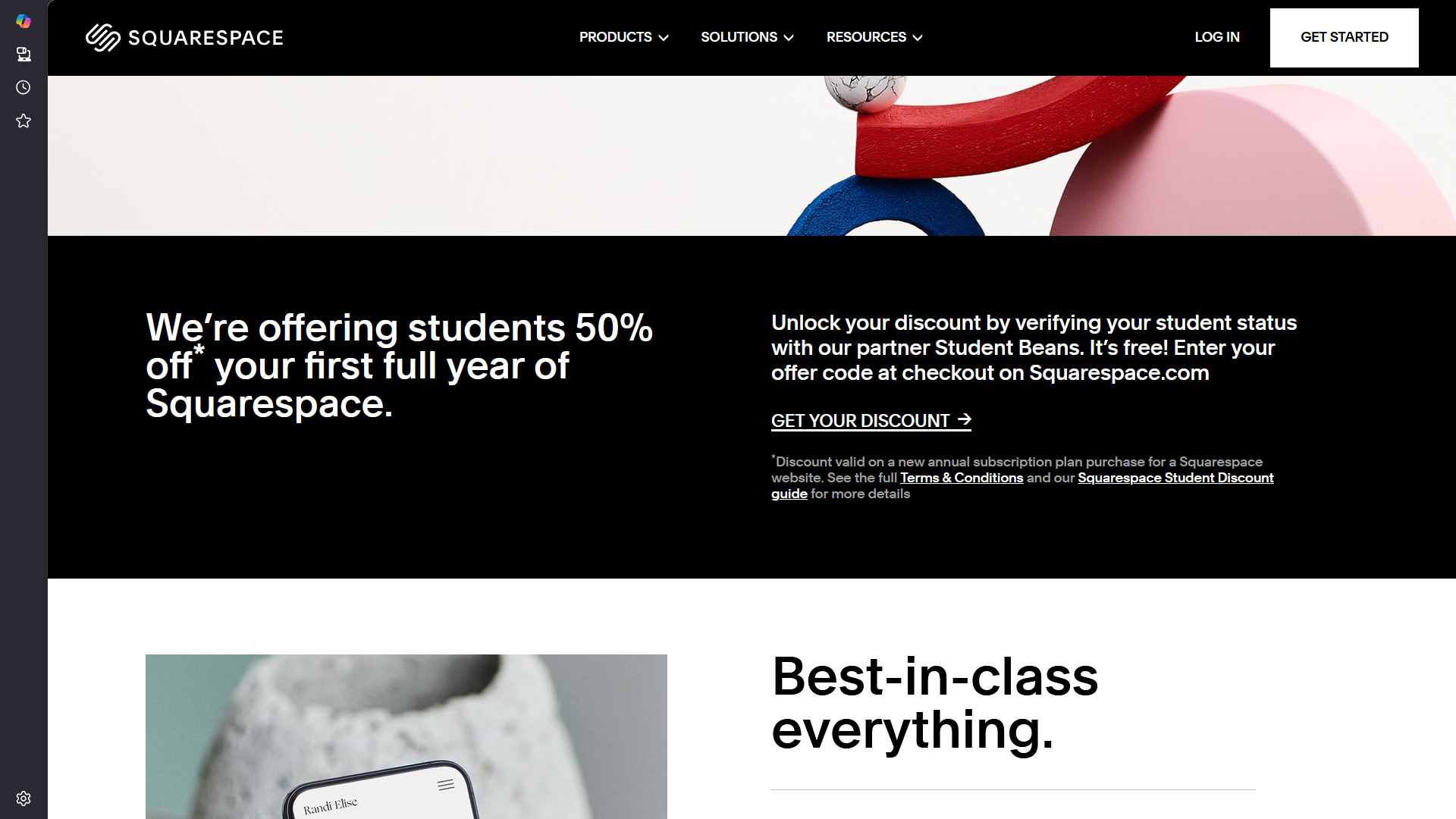 squarespace student discount