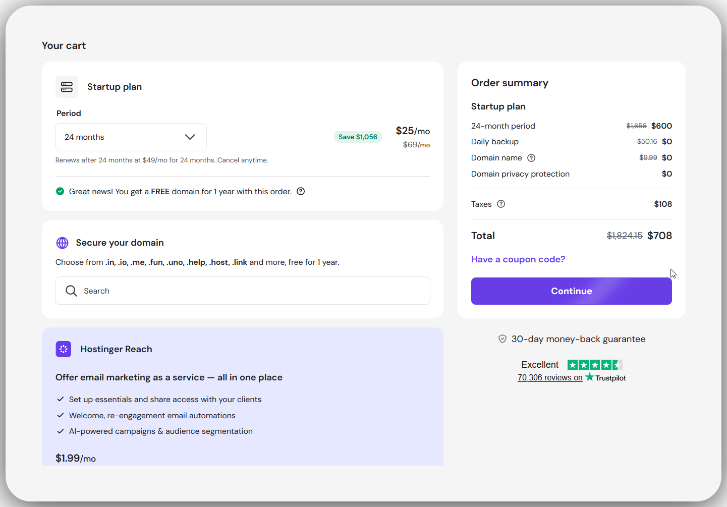 Hostinger Agency Startup coupon code